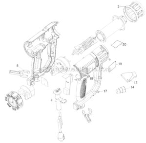 Part Location Diagram of N020498 DeWALT Nose Cone