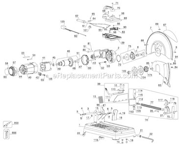 Part Location Diagram of 605040-27 DeWALT Ball Bearing
