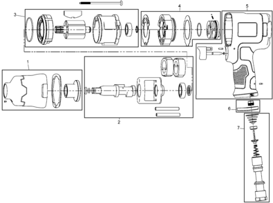 Default Diagram and Parts List for DWMT70774 Type 0 DeWALT Wrench
