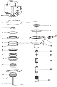 Page A Diagram and Parts List for D51180 Type 1 DeWALT Nailer