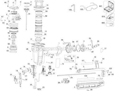 Part Location Diagram of 647951-00 DeWALT O-ring