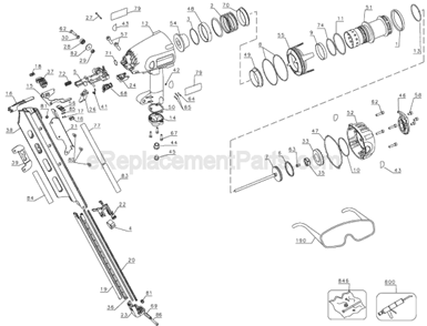 Part Location Diagram of 645646-00 DeWALT Pusher