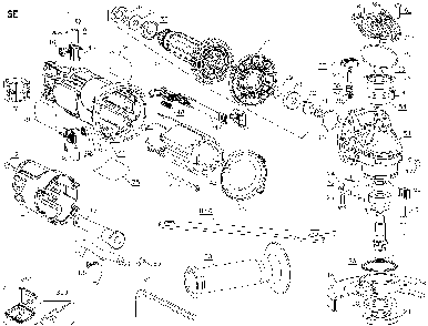 Page A Diagram and Parts List for DWE4011 Type 1 DeWALT Orbital or Palm Sander