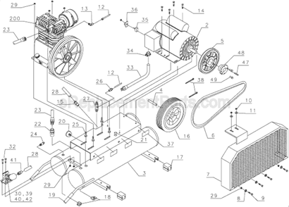 Part Location Diagram of 5131371-00 DeWALT Motor