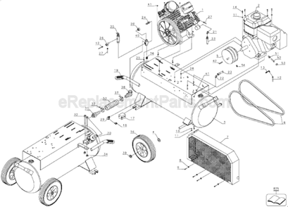 Part Location Diagram of 5130245-00 DeWALT V-Belt