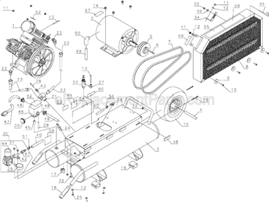Part Location Diagram of 5136837-00 DeWALT Decal