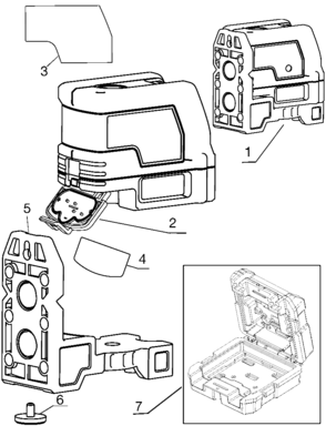 Part Location Diagram of 5140142-55 DeWALT BATTERY COVER