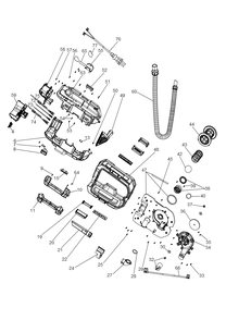 Exploded Diagram A Diagram and Parts List for DCV581H Type 2 DeWALT Utility Vacuum