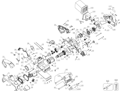 Part Location Diagram of 330120-13 DeWALT CORD & PLUG