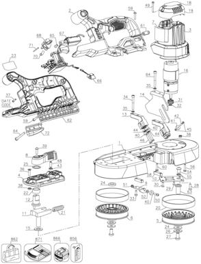 Part Location Diagram of N272128 DeWALT PLATE