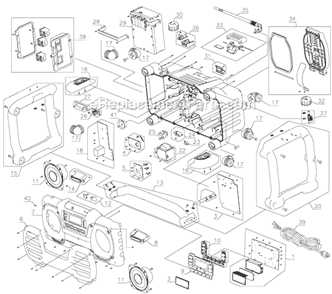 Part Location Diagram of 5140072-45 DeWALT Cord Wrap