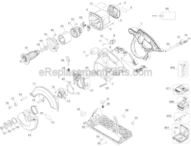 Part Location Diagram of 610048-00 DeWALT Outer Clamp Washer