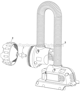 Page A Diagram and Parts List for DC509 Type 1 DeWALT Worklight & Flashlight