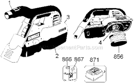 Part Location Diagram of 1002090-00 DeWALT Filter