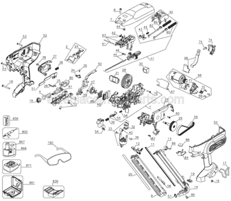 Part Location Diagram of 632387-00 DeWALT Flywheel