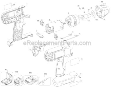 Part Location Diagram of 330019-52 DeWALT Screw Plastite