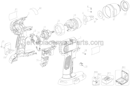 Part Location Diagram of N211574 DeWALT Magnet Ring