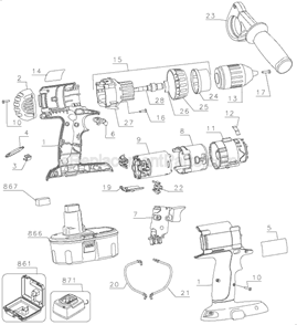 Part Location Diagram of 645165-00 DeWALT Nameplate