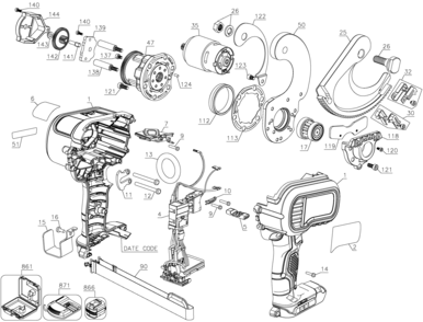 Part Location Diagram of N442546 DeWALT RING