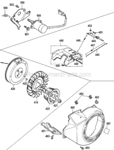 Page E Diagram and Parts List for DG7000 Type 1 DeWALT Generator