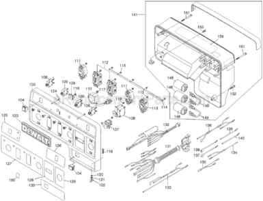 Page F Diagram and Parts List for DG7000 Type 1 DeWALT Generator