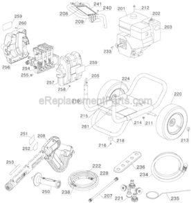 Page F Diagram and Parts List for DPH3100  DeWALT Pressure Washer