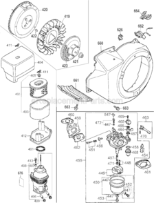 Page A Diagram and Parts List for DPH3800  DeWALT Pressure Washer