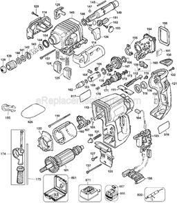 Part Location Diagram of 487088-00 DeWALT Insert