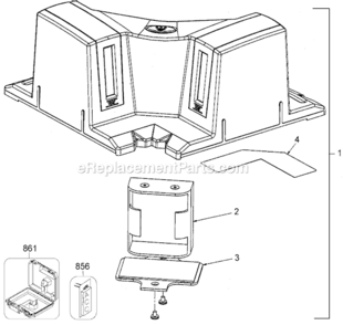 Page A Diagram and Parts List for DW060  DeWALT Laser Level