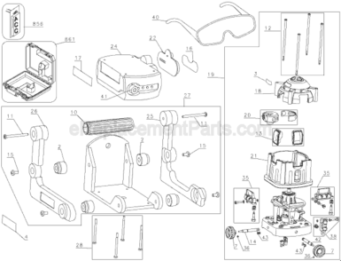 Part Location Diagram of 595553-00 DeWALT Target Card