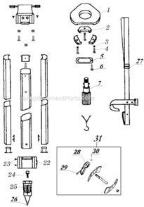 Page A Diagram and Parts List for DW0736 Type 1 DeWALT Tool Stand & Cart