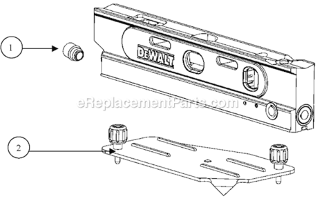 Page A Diagram and Parts List for DW099  DeWALT Laser Level