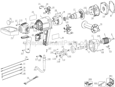 Part Location Diagram of 626004-01 DeWALT Lead