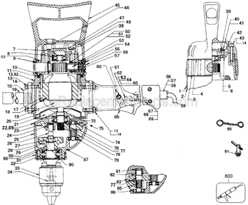 Part Location Diagram of 384728-00 DeWALT Label,Ident