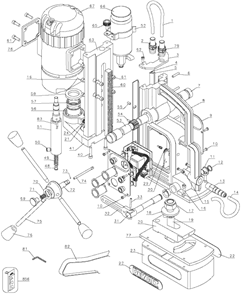 Page A Diagram and Parts List for DW159 Type 1 DeWALT Drill Press