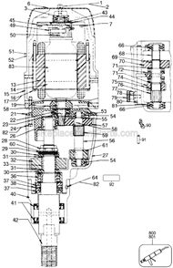 Page A Diagram and Parts List for DW195 Type 1 DeWALT Electric Drill