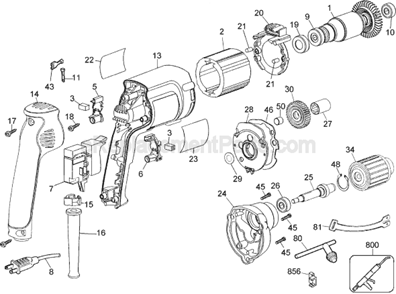 Part Location Diagram of 176691-01 DeWALT Spacer