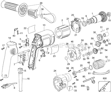 Part Location Diagram of 385075-00 DeWALT Washer,Thrust