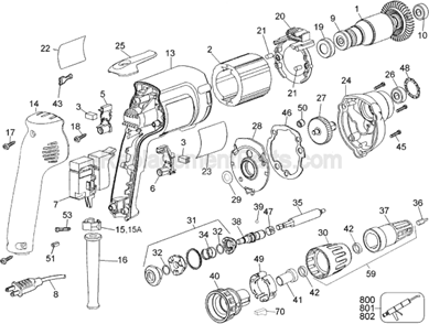 Part Location Diagram of 152492-01 DeWALT Adjustment Collar