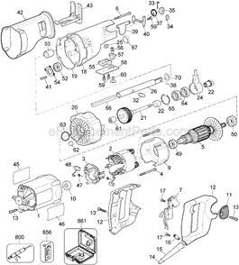 Part Location Diagram of 623496-00 DeWALT Ring