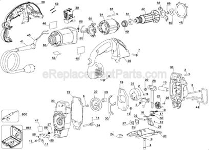 Part Location Diagram of N497425 DeWALT Conversion Kit