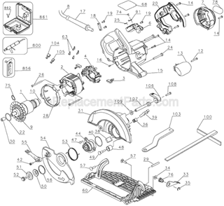 Part Location Diagram of 616110-00 DeWALT Name Plate