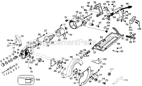 Part Location Diagram of 54745-00 DeWALT Screw