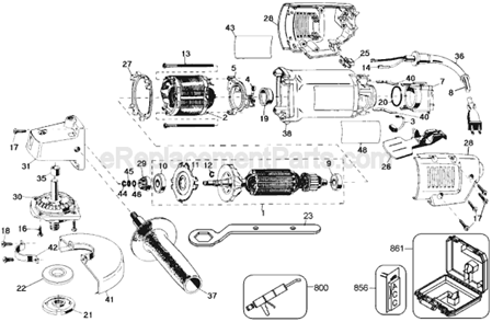 Part Location Diagram of 5140001-90 DeWALT Outer Flange And Wrench