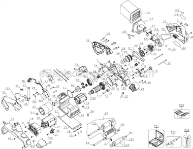 Part Location Diagram of 612653-00 DeWALT Wire Harness