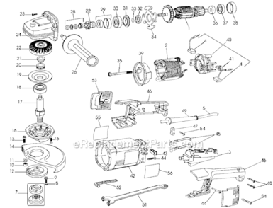 Part Location Diagram of 947762-00 DeWALT Gear Case Cover