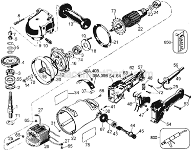 Part Location Diagram of 36263-00 DeWALT Cover