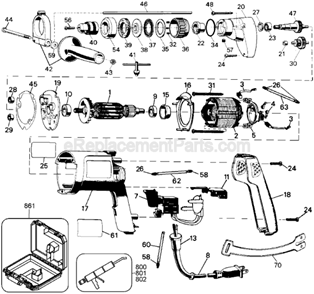 Part Location Diagram of 51658-00 DeWALT Spring