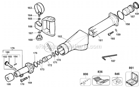 Page A Diagram and Parts List for DW558K Type 100 DeWALT Hammer Drill