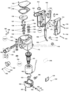 Part Location Diagram of 279968-00 DeWALT Piston Assembly